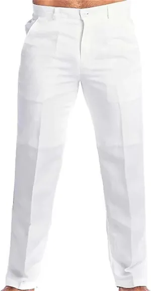 Mens Casual Linen Pants Drawstring Straight Leg Elastic Waist Sweatpants Fashion Solid Color Breathe Fall Trousers