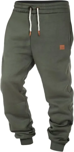 Mens Corduroy Cargo Pants, Baggy Casual Sweatpants, Athletic Drawstring Elastic Waist Relaxed Fit Pants with Pockets