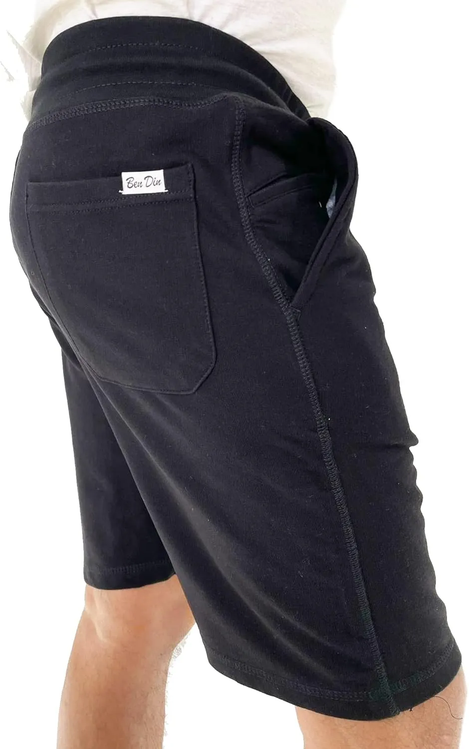 Men's Cotton Jersey Lounge Shorts Drawstring Shorts for Men with Pockets - Athletic Gym Sleeping Shorts