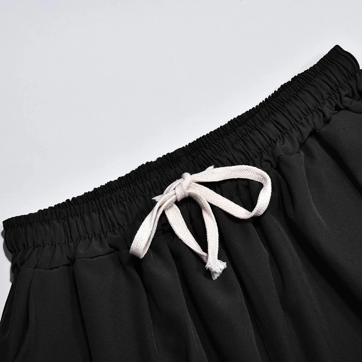 Men's Cotton Shorts Loose Fit Casual Elastic Waist Drawstring Lightweight Workout Lounge Beach Jersey Sweat Shorts