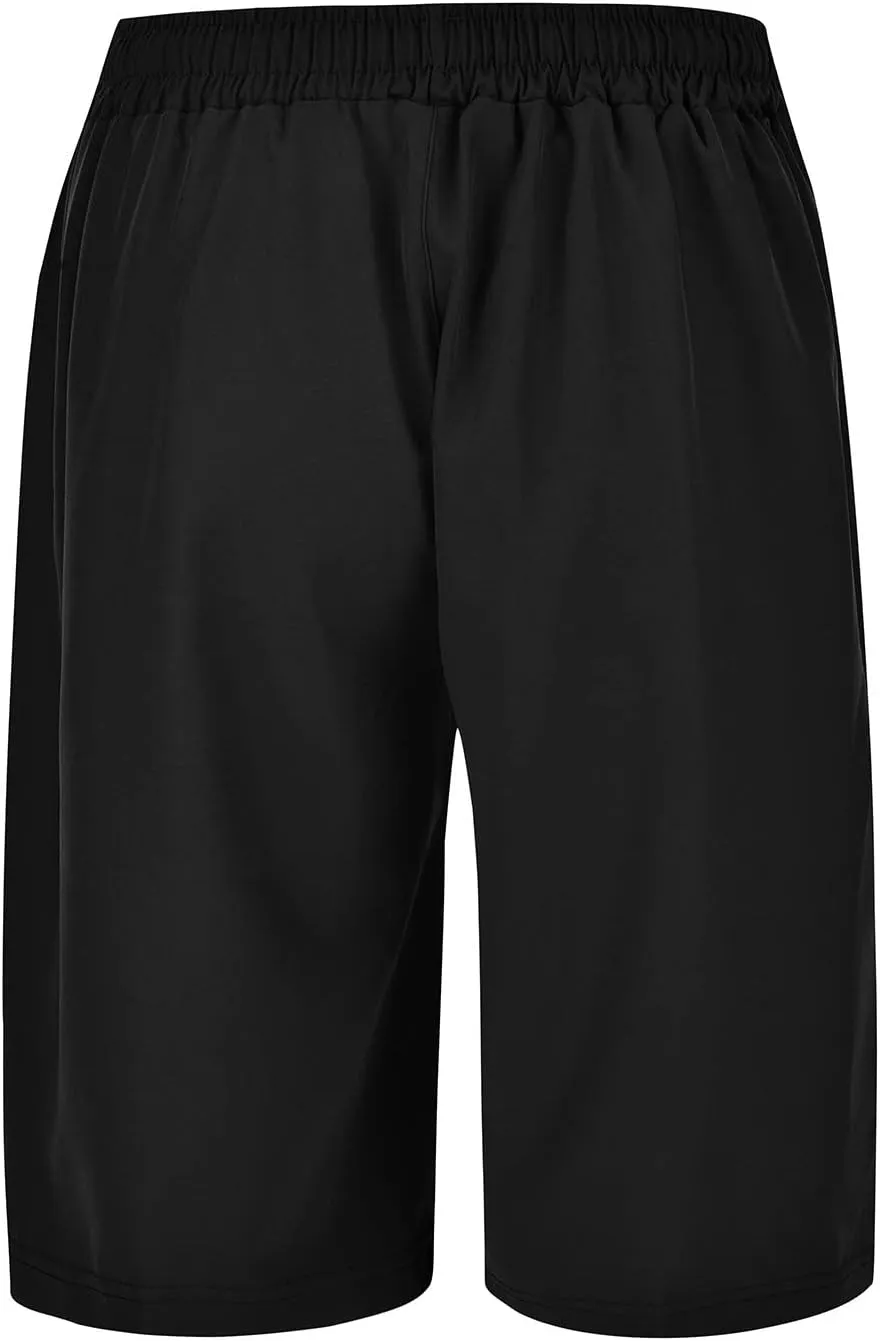 Men's Cotton Shorts Loose Fit Casual Elastic Waist Drawstring Lightweight Workout Lounge Beach Jersey Sweat Shorts