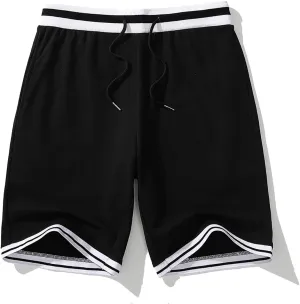 Mens Cotton Shorts Pajama Bottoms Sleepwear Knit Lounge Shorts With Drawstring & Pockets