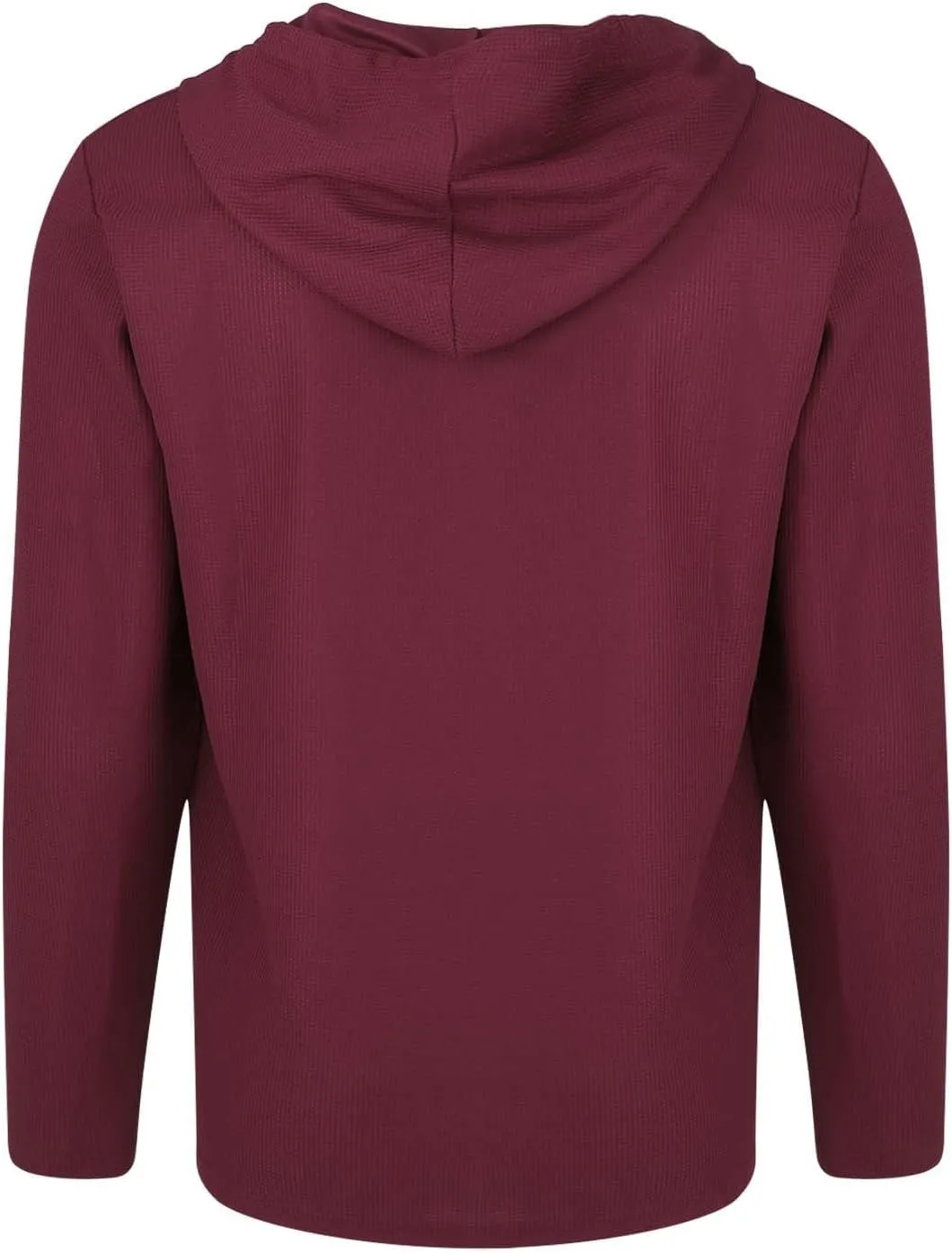 Men's Hoodie Sweatshirt Long Sleeve Button Down Henley Shirts Pullover Tops Drawstring Solid Casual Outdoor T-Shirt
