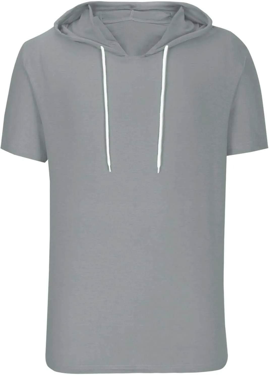 Mens Hoodies T-Shirts Slim Fit Short Sleeve Casual Lightweight Drawstring Hooded Muscle Shirts Workout Gym Sweatshirt