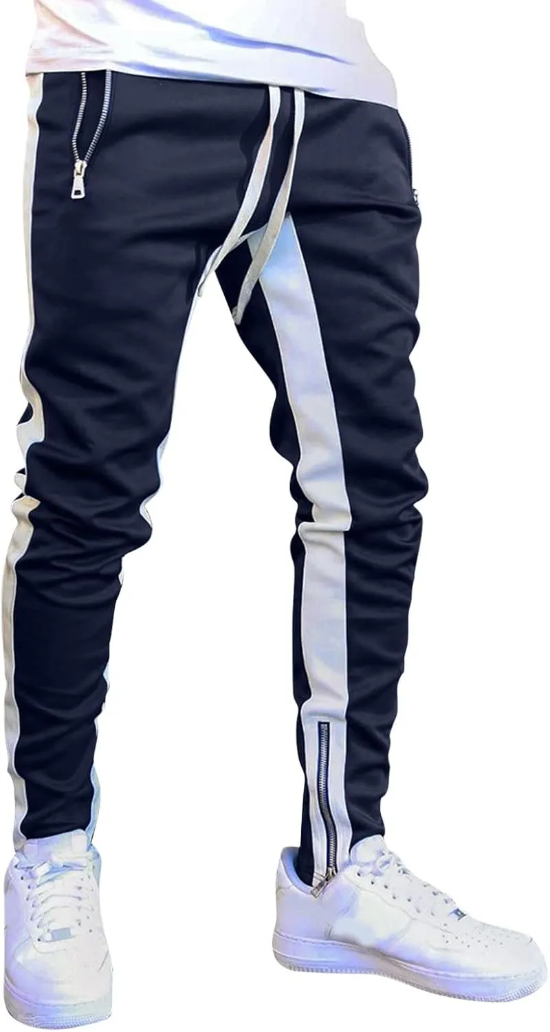 Men's Joggers Mens Sweatpants Athletic Cargo Pants for Men Casual Work Trousers Tactical Pants Rip-Stop Hiking Pants
