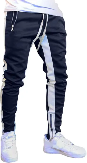 Men's Joggers Mens Sweatpants Athletic Cargo Pants for Men Casual Work Trousers Tactical Pants Rip-Stop Hiking Pants