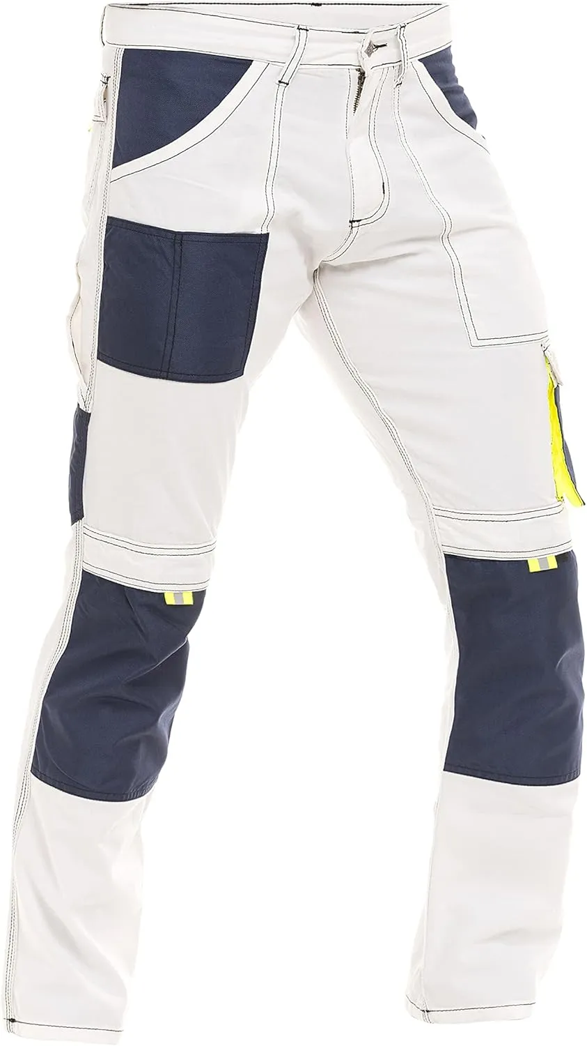 Men's Painter Pants Carpenter Tactical Field Pants Cargo Trousers with Cordura Reinforced Knees Pads & Utility Pockets