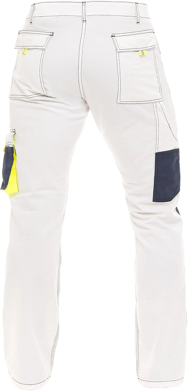 Men's Painter Pants Carpenter Tactical Field Pants Cargo Trousers with Cordura Reinforced Knees Pads & Utility Pockets