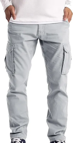 Men's Relaxed Fit Stretch Cargo Pant Casual Cargo Pants Workout Joggers Tactical Pants with Multi Pockets
