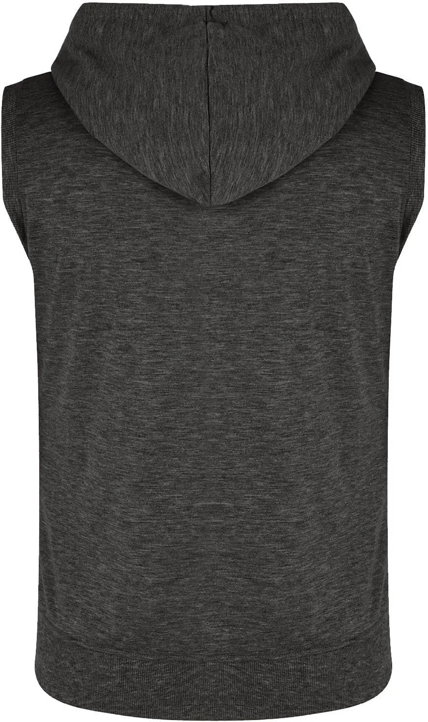 Men's Sleeveless Slim Fit Hoodie Vest Zipper Drawstring Gilet Jacket with Pockets Summer Spring Lightweight Hooded