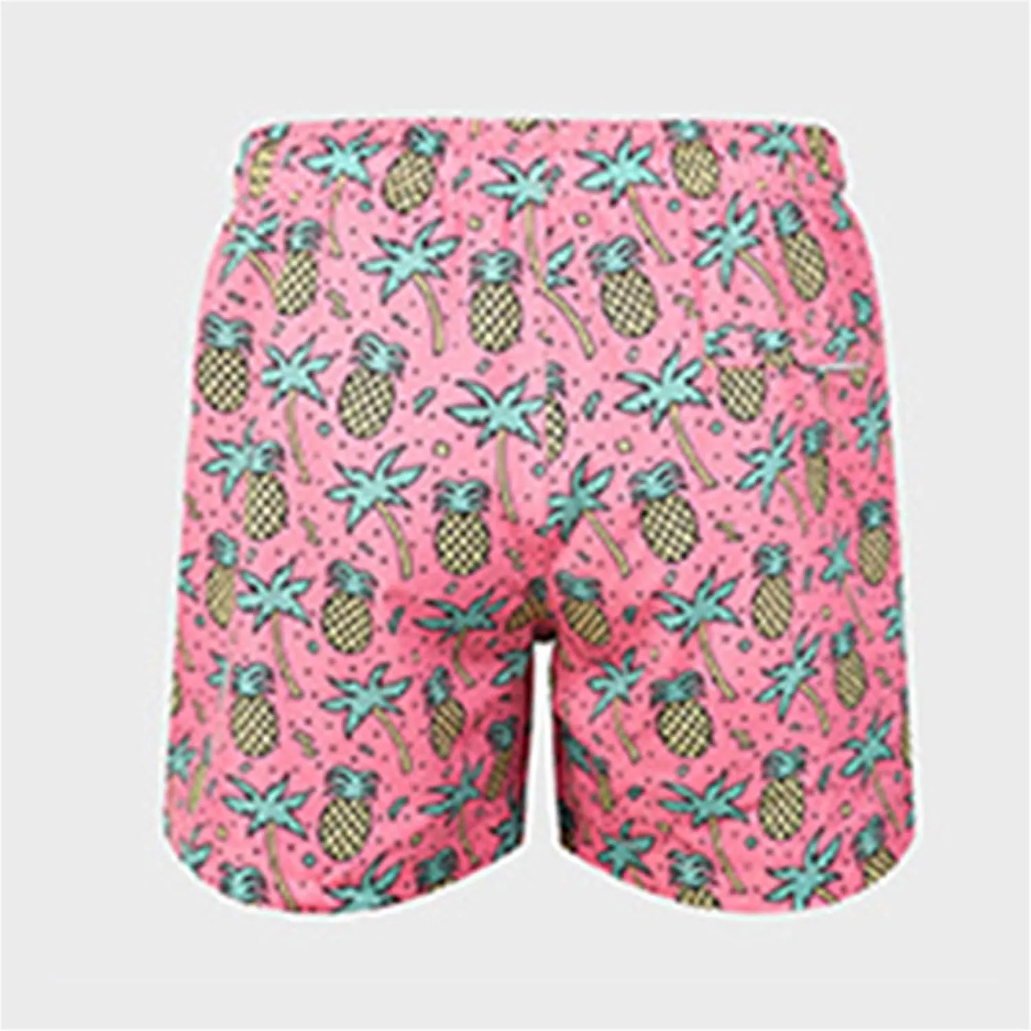 Mens Summer 3D Printed Hawaiian Shorts Drawstring Quick Dry Breathable Beach Pants with Mesh Liner Casual Funny Swim Trunks