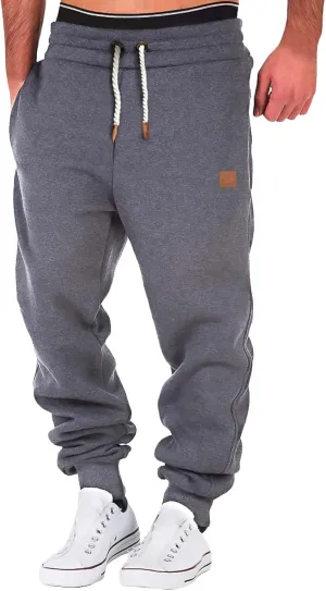 Mens Sweatpants with Pockets Big and Tall Fleece Jogger Sweatpant Mens Cargo Work Pants Relaxed Fit Baggy Sweatpants
