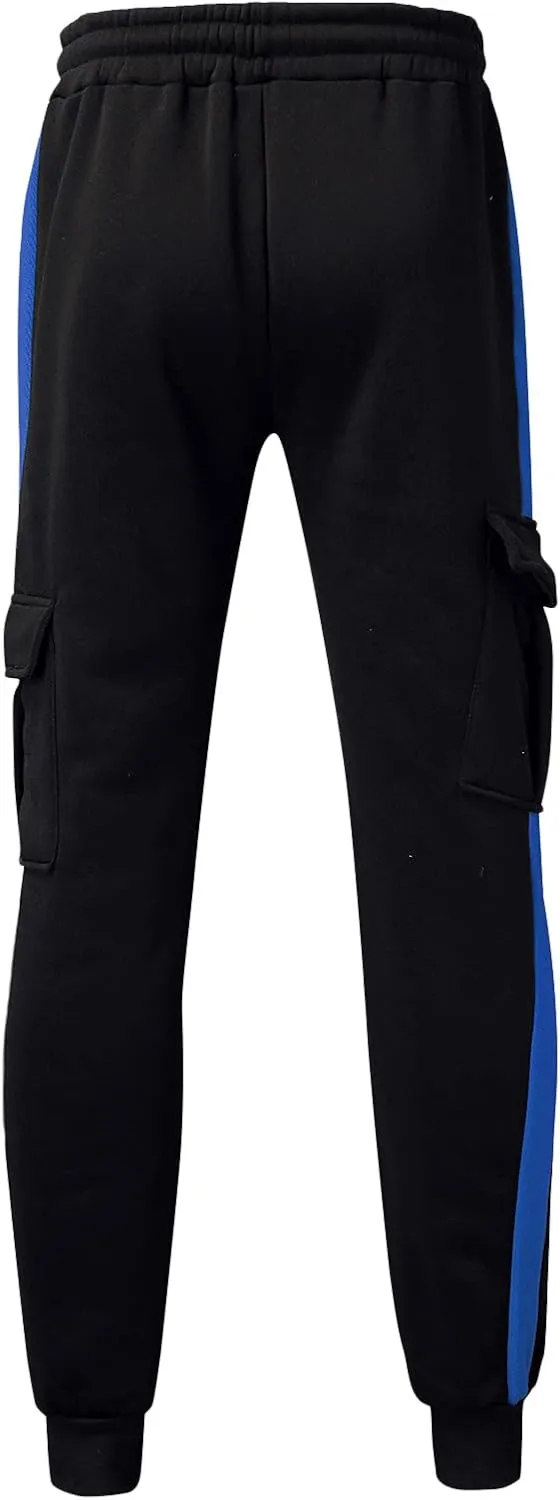 Mens Sweatpants with Pockets Drawstring Men's Outdoor Work Military Tactical Pants Lightweight Rip-Stop Casual Cargo