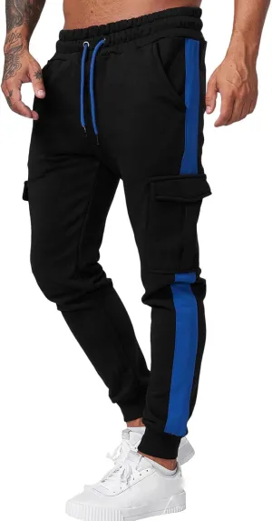 Mens Sweatpants with Pockets Drawstring Men's Outdoor Work Military Tactical Pants Lightweight Rip-Stop Casual Cargo