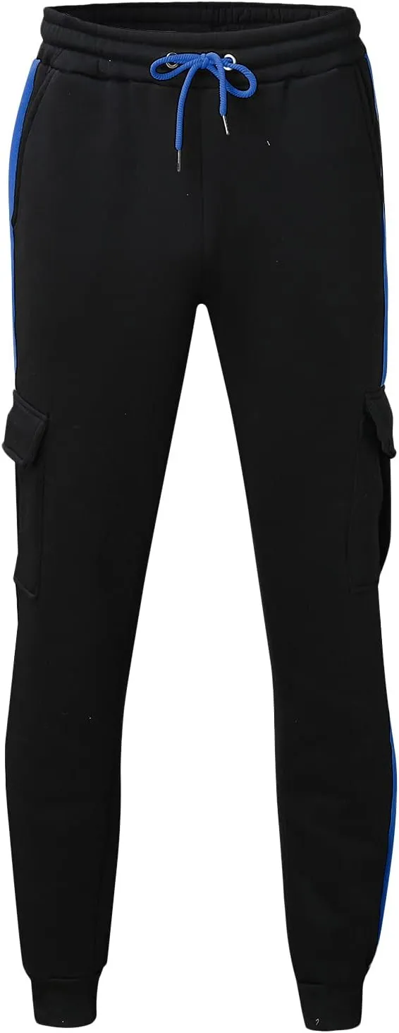 Mens Sweatpants with Pockets Drawstring Men's Outdoor Work Military Tactical Pants Lightweight Rip-Stop Casual Cargo