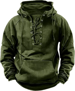Men'S Sweatshirts Winter Hooded Vintage Hoodie With Long Sleeve Hoodie Solid Color Top Logo Sleeve Graphic