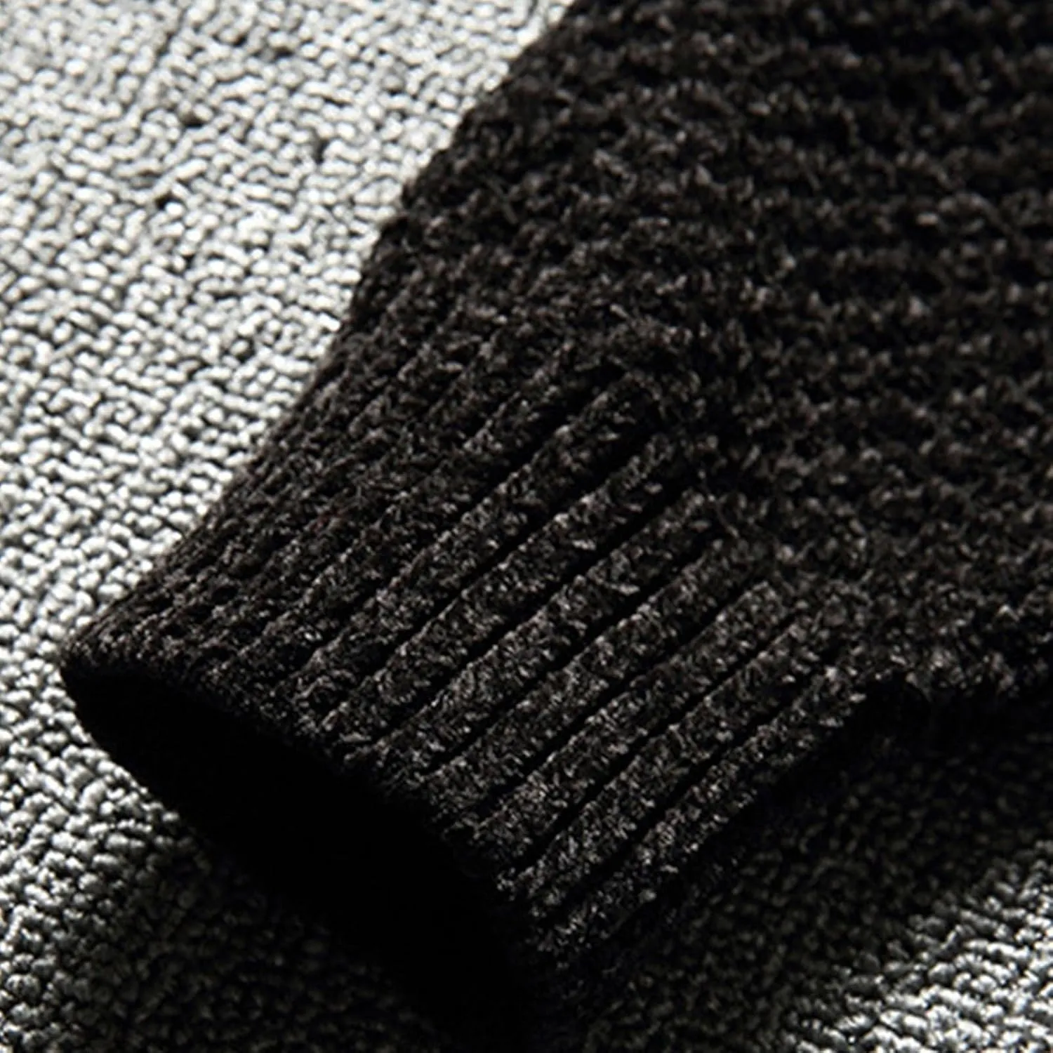 Men's Vintage Crew Neck Cardigan Sweater Long Sleeve Button Down Knitwear with Pocket Comfort Chunky Sweater Coat