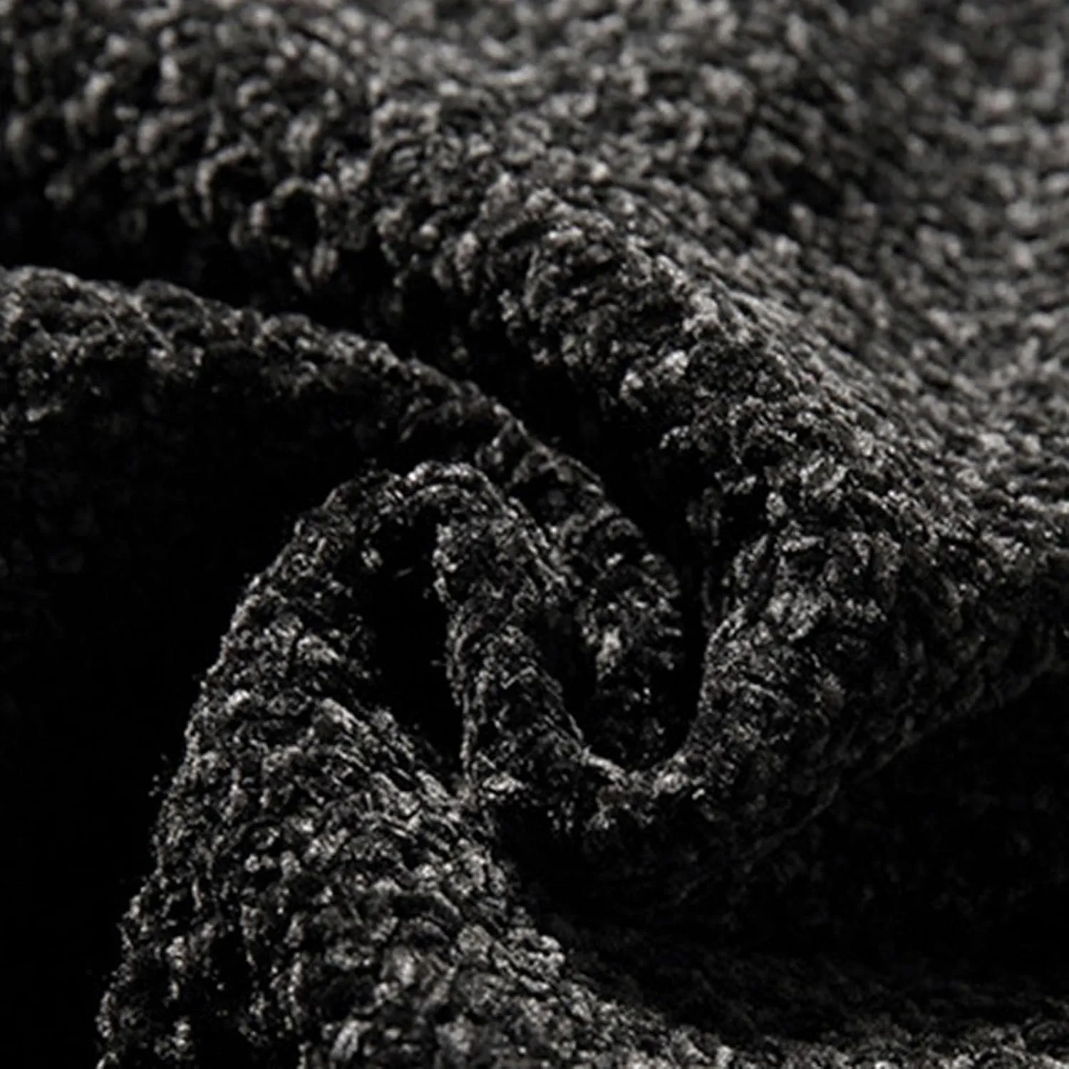 Men's Vintage Crew Neck Cardigan Sweater Long Sleeve Button Down Knitwear with Pocket Comfort Chunky Sweater Coat