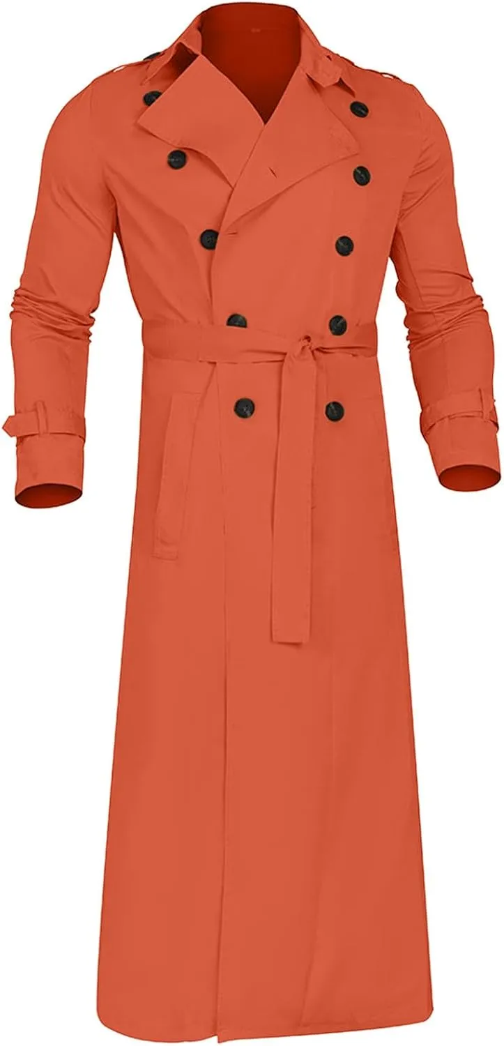 Men's Winter Fashion Easy Solid Color Warm Lapel Coat Business Casual Coat,2024 Trendy Big and Tall Mens Fall Warm