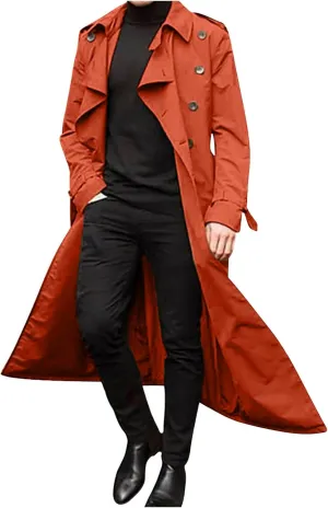 Men's Winter Fashion Easy Solid Color Warm Lapel Coat Business Casual Coat,2024 Trendy Big and Tall Mens Fall Warm
