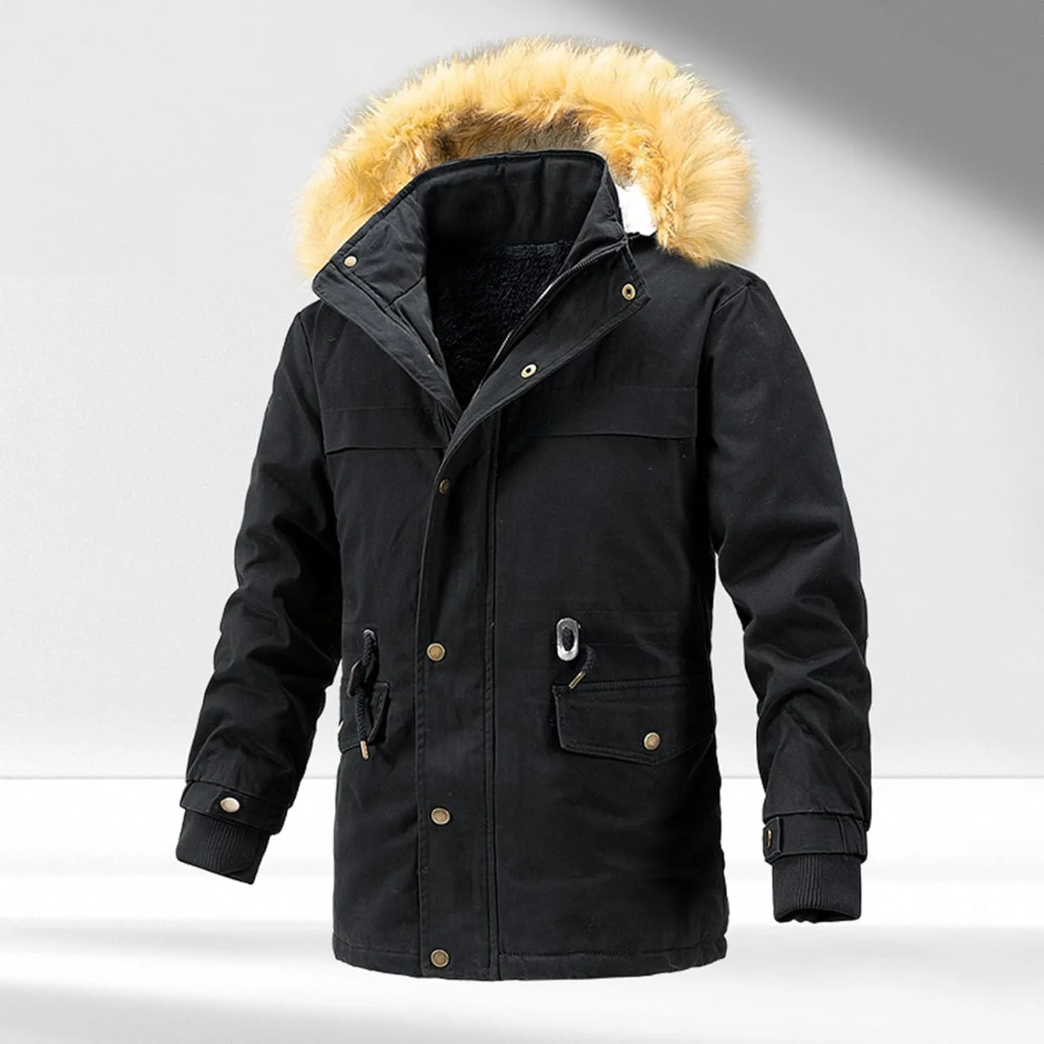 Men's Winter Skiing Jackets Waterproof Fleece Coats Insulated Thermal Snowboard Jacket Parka Raincoat with Hooded