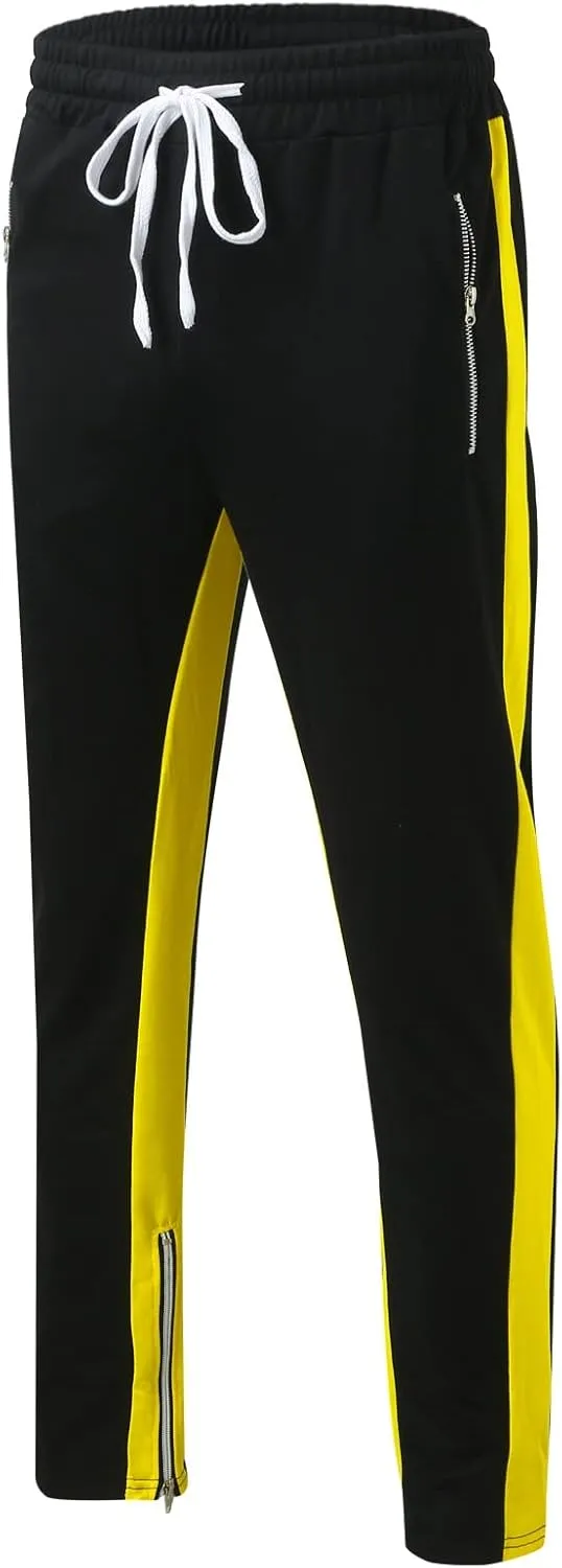 Mens Workout Cargo Sweatpants Baggy Big and Tall Jogger Sweatpants Cargo Joggers for Men Stretch Relaxed Fit Elastic