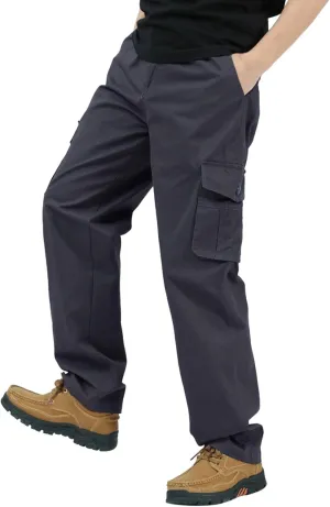 Mens Workout Cargo Sweatpants Trousers Heavyweight Fleece Cargo Sweatpants for Men Elastic Waist Drawstring Straight