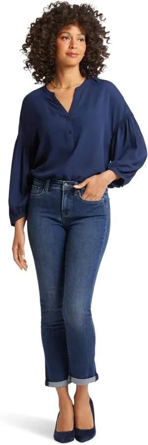 NYDJ Women's Petite Sheri Slim Ankle Jeans with Roll Cuff Wellspring