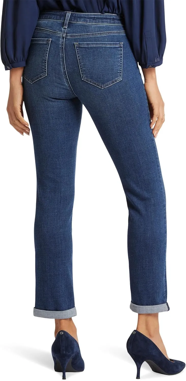 NYDJ Women's Petite Sheri Slim Ankle Jeans with Roll Cuff Wellspring