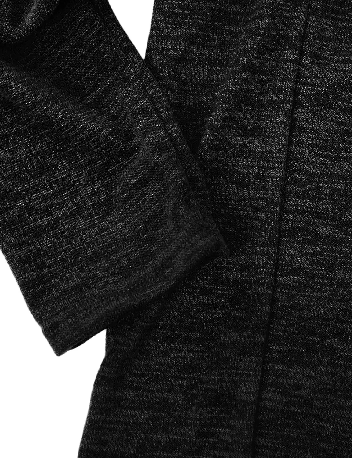 Ohoo Mens Long Sleeve Draped Lightweight Open Front Shawl Collar Longline Cardigan