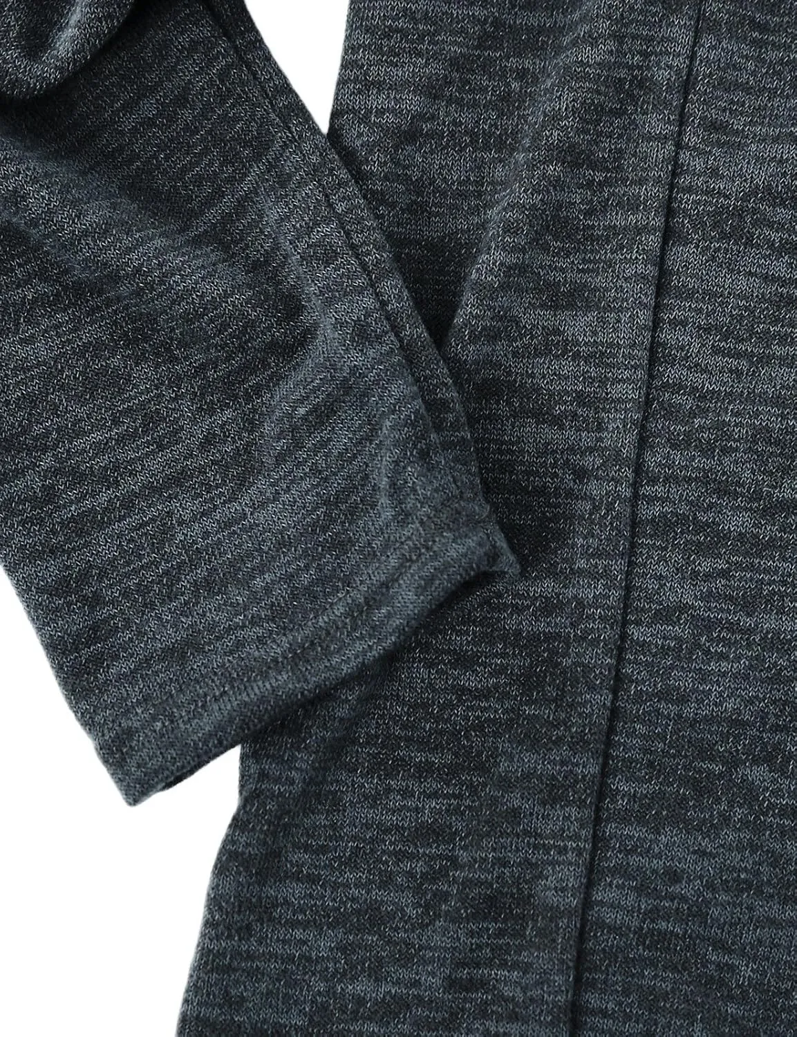 Ohoo Mens Long Sleeve Draped Lightweight Open Front Shawl Collar Longline Cardigan