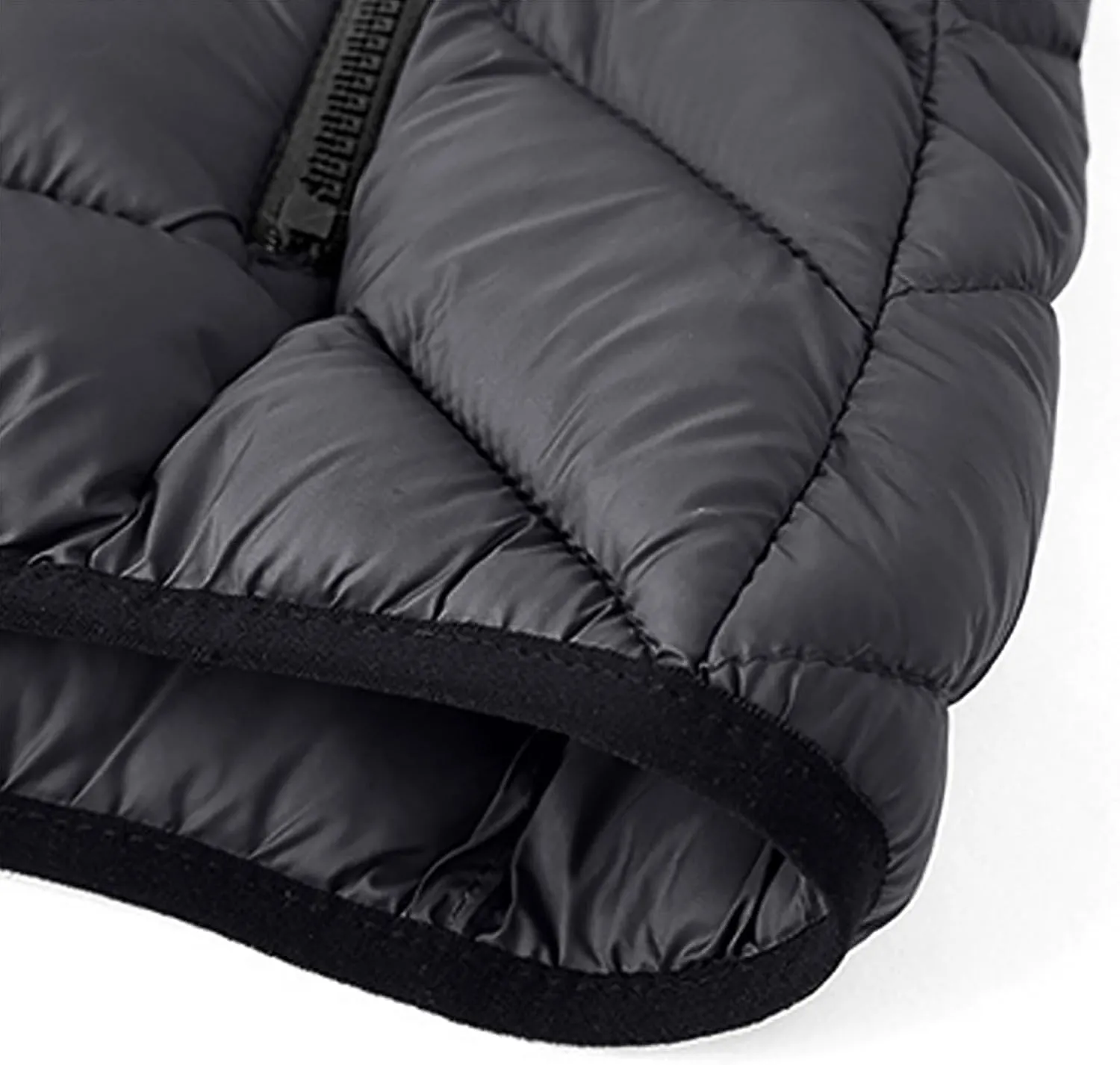 Packable Puffer Jacket Men with Hood, Lightweight Winter Warm Puffy Jackets, Plus Size Thermal Down Coat Outerwear