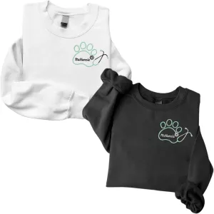 Personalized Veterinarian Embroidered Sweatshirt, Custom Vet Tech Shirt, Veterinary Technician Week Gifts, Veterinary Gifts