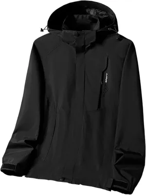 Rain Jackets for Men Lightweight Waterproof Windproof Rain Coats Active Outdoor Casual Windbreaker Jackets with Hood