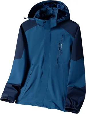 Rain Jackets for Men Lightweight Waterproof Windproof Rain Coats Active Outdoor Casual Windbreaker Jackets with Hood