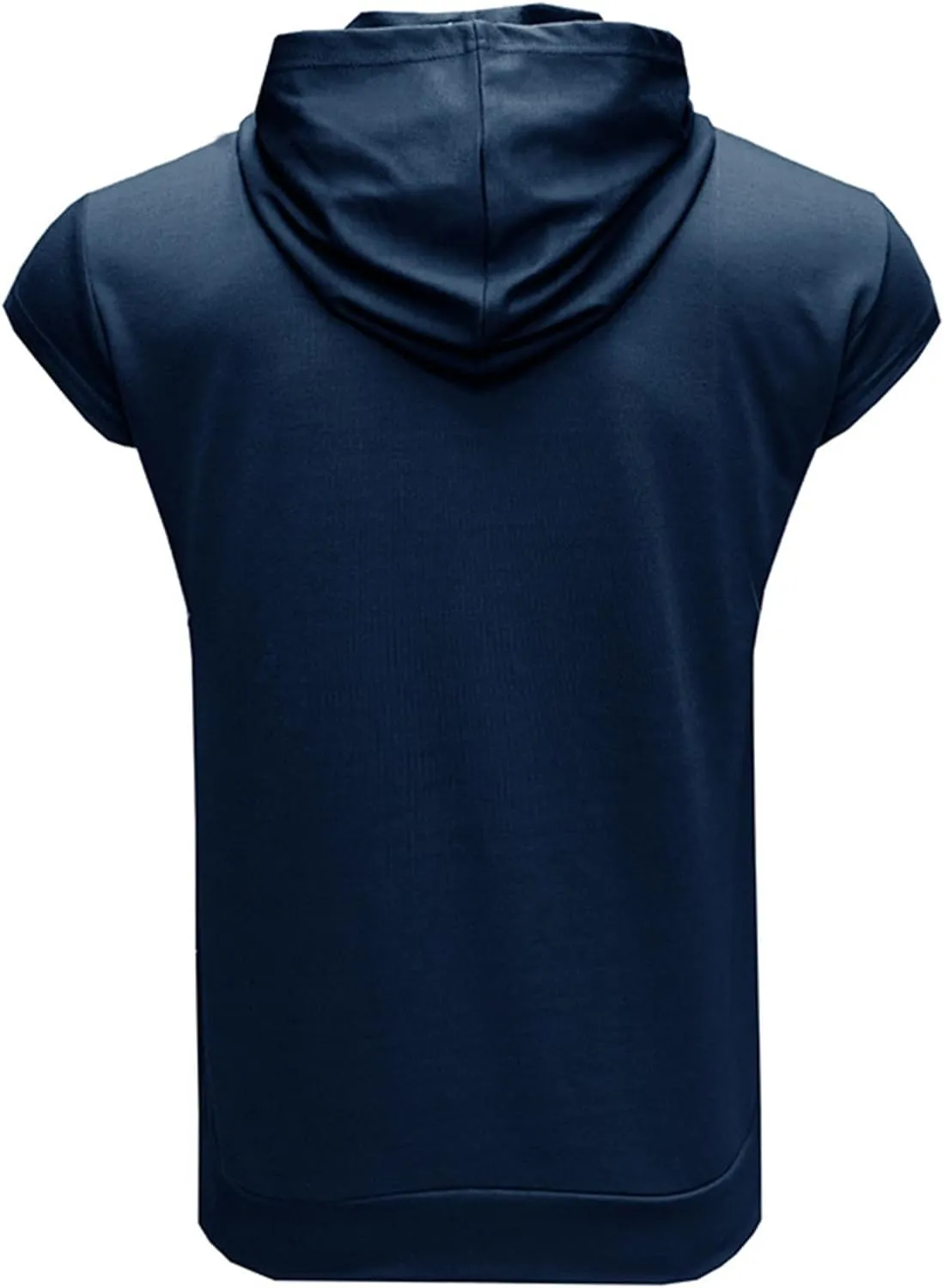 Sleeveless Hoodies for Men Workout Hooded Tank Tops Bodybuilding Muscle Cut Off T Shirt Gym Training Hoodies Shirts