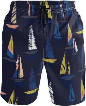 susiyo Summer Colorful Wind Surf Mens Swim Trunks Quick Dry Board Beach Shorts Swimwear