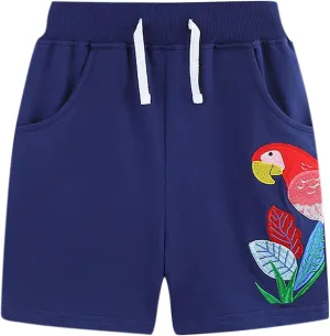 Toddler Baby Girls Cute Animal Printed Summer Shorts Kids Comfort Cotton Elastic Waist Shorts for Boys 2-8 Years