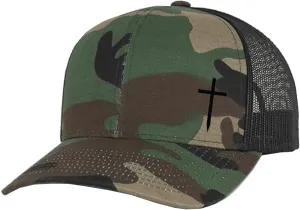 Trenz Shirt Company Christian Embroidered Cross Hat