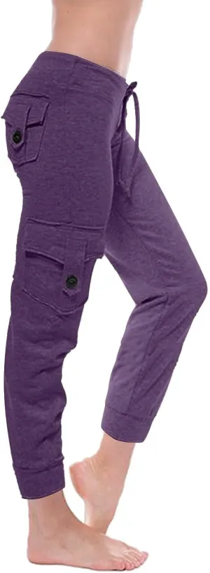 Women Jogger Pants Drawstring Relaxed-Fit Track Cuff Sweatpants Running Yoga Workout Jogger Trousers Pants with Pockets