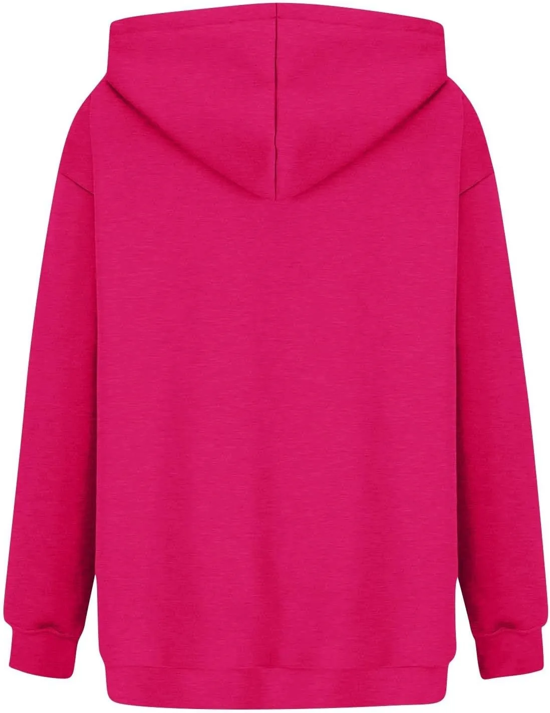 Womens Basic Hoodie Jackets Fall Winter Zip up Warm Outerwear Sweatshirt Ladies Loose Going Out Coats with Pockets