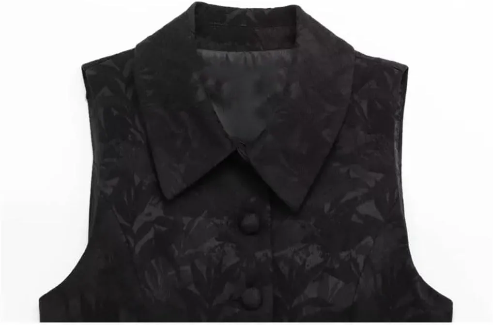 Women's Printed Casual Button Sleeveless Tank Top