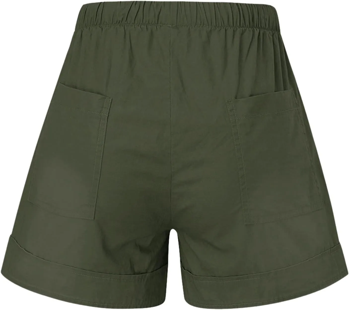 Womens Shorts Casual 2024 Summer Beach Linen Drawstring Shorts with Pockets Loose Vacation Trendy Lounge Shorts