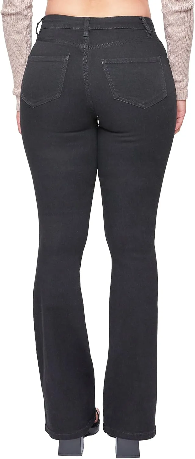 YMI Women's Tall Size Junior Classic High Rise Flare Jean-Long Inseam