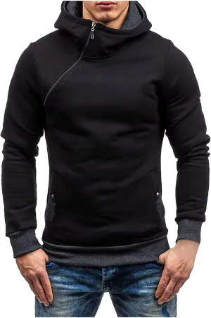 Ymosrh Mens Jackets Men's Casual Camouflage Sports Sweatshirt Long Sleeve Zipper Hooded Jacket Coat for Men