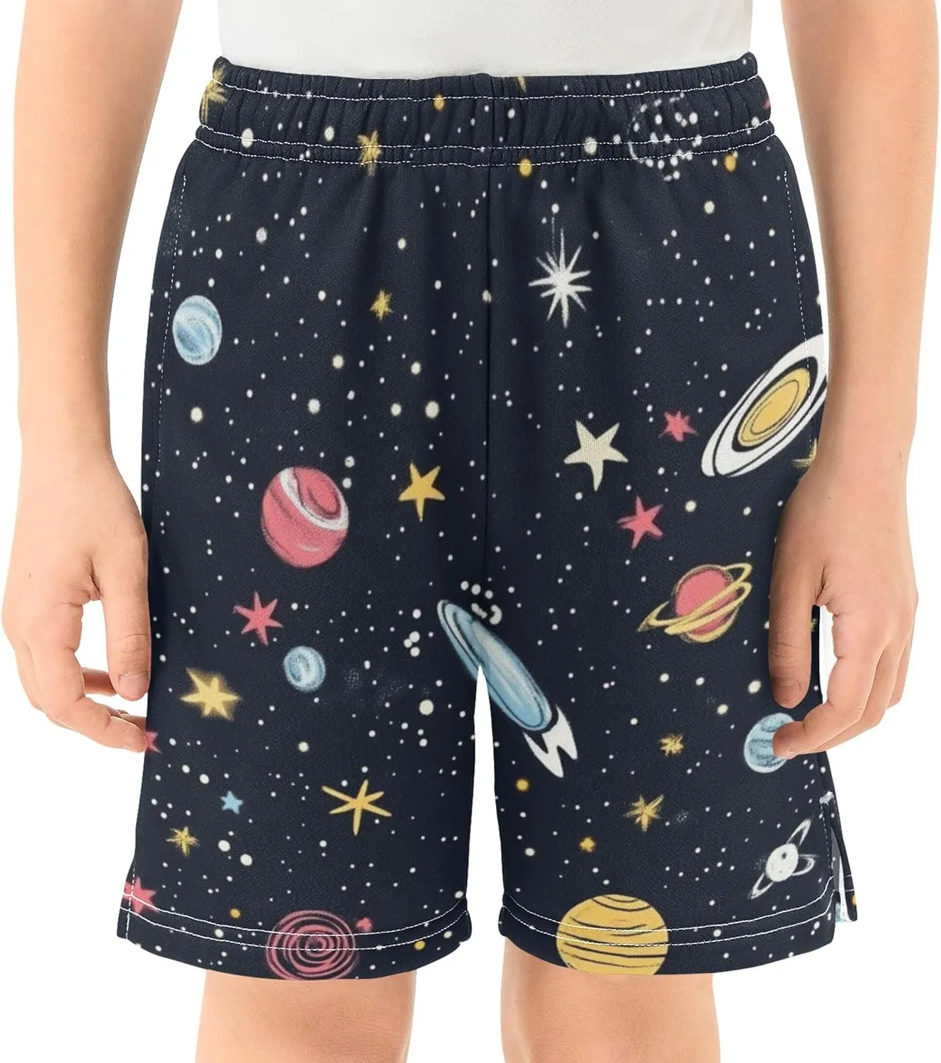Youth Boys Cargo Shorts Lightweight Athletic Running Workout Shorts with Pockets
