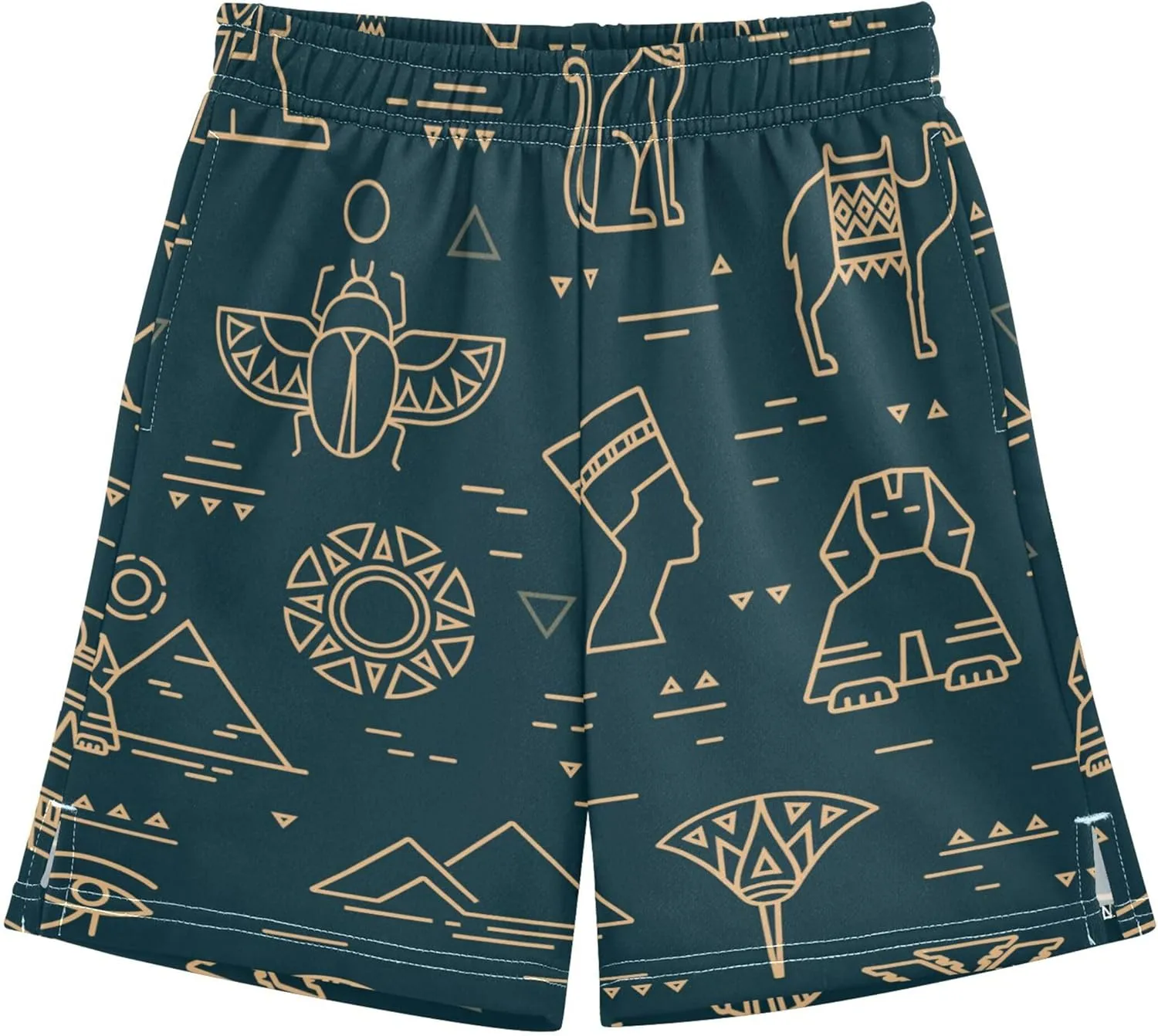 Youth Boys Cargo Shorts Lightweight Athletic Running Workout Shorts with Pockets
