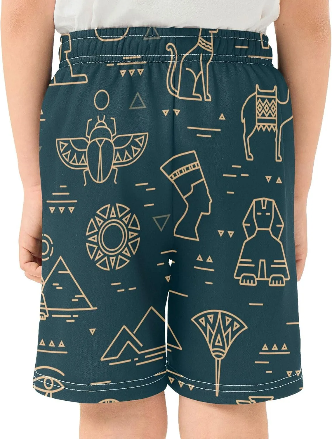 Youth Boys Cargo Shorts Lightweight Athletic Running Workout Shorts with Pockets