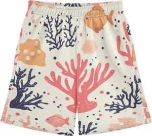 Youth Boys Cargo Shorts Lightweight Athletic Running Workout Shorts with Pockets