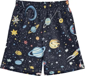 Youth Boys Cargo Shorts Lightweight Athletic Running Workout Shorts with Pockets